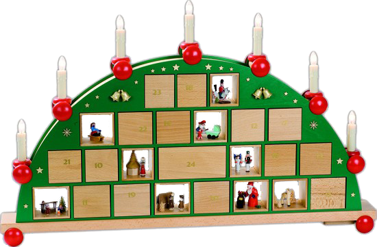 Farbiger Schwibbogen Adventskalender Farbiger Schwibbogen Adventskalender