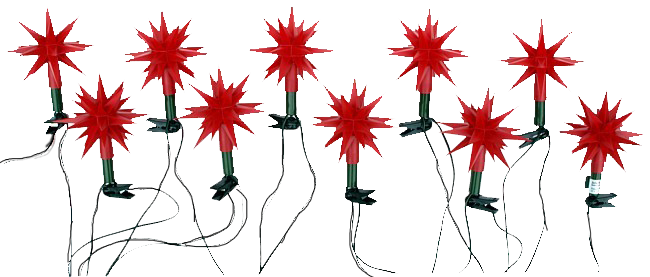 Sternenkette rot Herrenhuter Sterne Sternenkette rot Herrenhuter Sterne