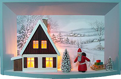 Wandbild mit Weihnachtsmann Wandbild mit Weihnachtsmann