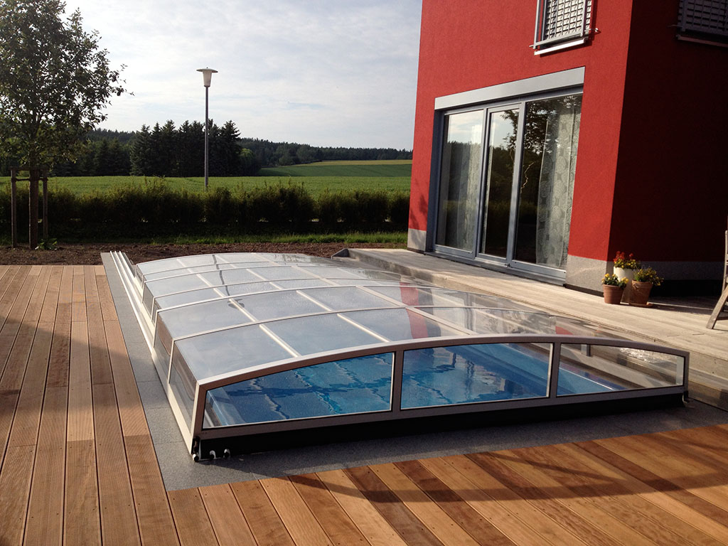 Flache Poolüberdachung Modell Excellent Flache Poolüberdachung Modell Excellent