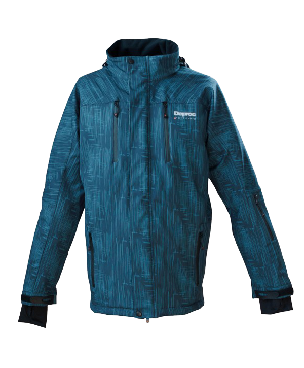 Skijacke blau meliert